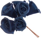60pcs bouquet de Fleurs artificielles de roses (10 bouquets) | rose | fleurs de papier | L = 12 cm | artisanat | passe-temps | décoration | décoration de fête