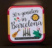 50 things to do, 6 reisblikjes in display Barcelona