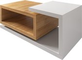 Salontafel Bello - Eiken - Wit - 120 cm