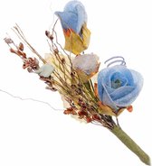 12st Kunstbloemen boeket  | papieren bloemen | L=12cm | knutsel | hobby | versiering | feestdecoratie