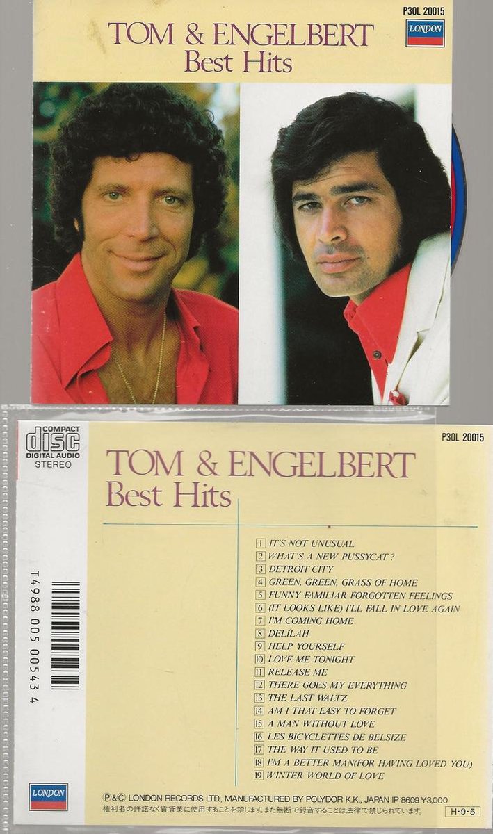 Tom Jones & Engelbert Best Hits Japan import