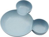 Vaisselle pour enfants Minnie Mouse | Assiette Bébé / enfant | Fabriqué à partir de blé durable et biodégradable | Bleu | 1 pièce