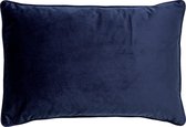 Dutch Decor - Coussin decoratif en velours - Finn 40x60 cm - couleur: pantone Insignia Blue