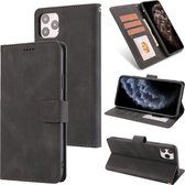 Leder hoesje iPhone 12 / iPhone 12 Pro - kaarthouder - zwart