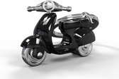 Metalmorphose sleutelhanger scooter - Zwart