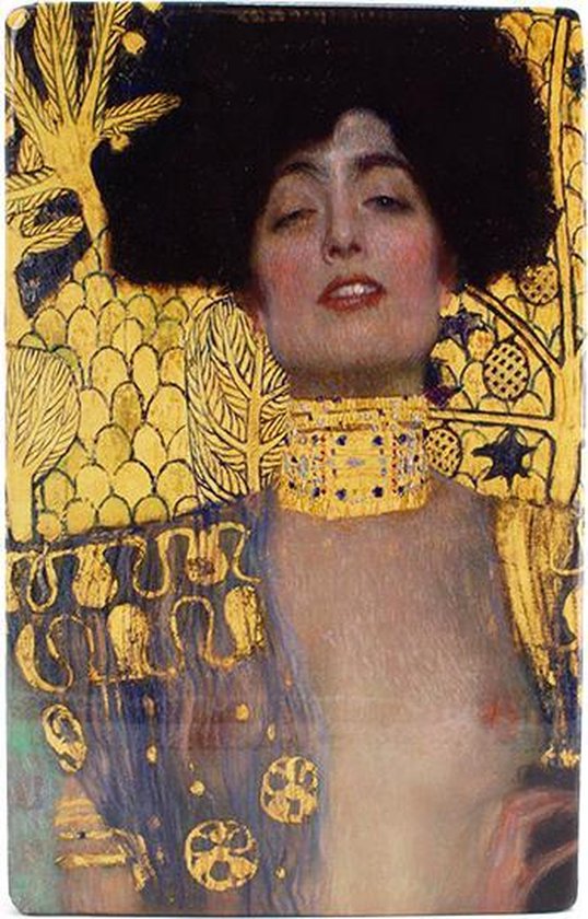 Decoratief Beeld - Meesters-op-hout. Klimt. Judith - Hout - Lanzfeld - Multicolor - 30 X 3 Cm