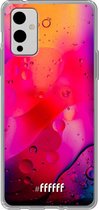 6F hoesje - geschikt voor OnePlus 9 -  Transparant TPU Case - Colour Bokeh #ffffff