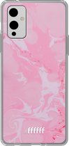 6F hoesje - geschikt voor OnePlus 9 -  Transparant TPU Case - Pink Sync #ffffff