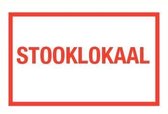 Tekststicker Stooklokaal folie 400 x 250 mm