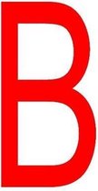 Letter 'B' sticker rood 70 mm