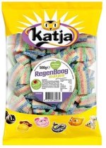 Katja Zure Regenboog Matjes 500 gram Zuur Snoepje en Vrij van dierlijke gelatine - Natuurlijke ingrediënten