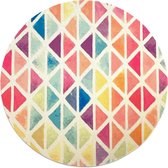 Muismat / Mousepad | Rond 20 cm | Grafisch | HAPPY COLORS