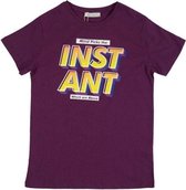 La Pèra Bordeaux Instant T-shirt 100% katoen Dames - Maat L