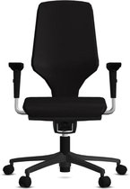 Bureaustoel Giroflex 64-3578 - Stof Zwart Gaja Classic GA60999 - Voetkruis Zwart 0810- comfort met zwart frame - 4D Armleggers NPR - Comfort Bekleding