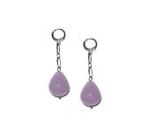 Oorbellen SS2021 lila | kegel | zilver | lente | zomer