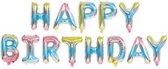 Happy Birthday Ballonnen - Mermaid- 40cm p.s. - Folie Ballon - Thema Verjaardag - Feest - Ballonnen set - Slinger - Versiering - Helium ballon