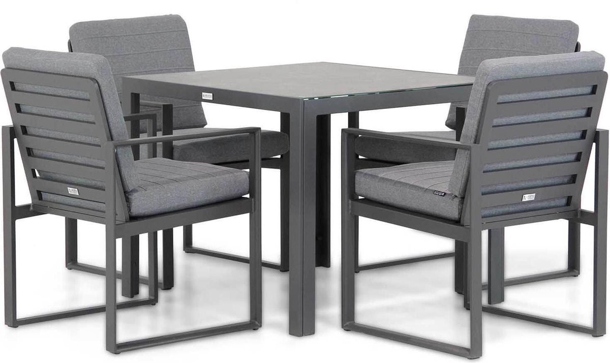 Santika Zaga/Varano 90 cm dining tuinset 5-delig