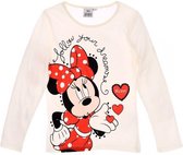 Disney Minnie Mouse longsleeve - off- white - maat 122/128 (8 jaar)