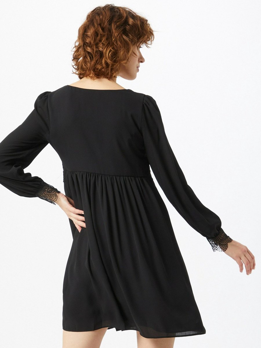 Mode Jurken Chiffon jurken Naf naf Chiffon jurk zwart elegant 