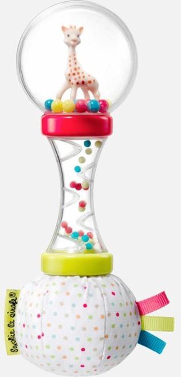 Sophie de giraf zachte maracas rammelaar in witte geschenkdoos
