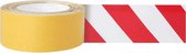 Vloermarkeringstape, overrijdbaar, 2-kleuren breedte 75 mm Rood, wit