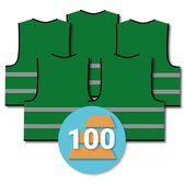 Groen veiligheidshesje 100 stuks