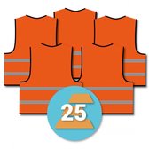 Oranje veiligheidshesje 25 stuks