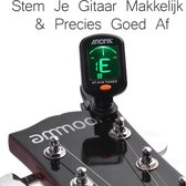 Digitale gitaar stemmer - Gitar clip - Elektrisch stem apparaat - Inclusief batterij - Gratis batter