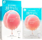 Momo Puri Moisture Milk Jelly Mask 4pcs - Japanese Skincare