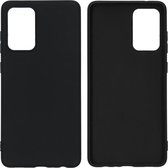 Samsung Galaxy A72 Hoesje Siliconen - iMoshion Color Backcover - Zwart