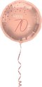 Folat - Folieballon 70 Jaar Elegant Lush Blush 45 cm