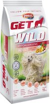 Get Wild - Hypoallergeen hondenvoer voor volwassen honden met gevoelige maag/darmen - Hondenbrokken met lam/rijst smaak - 15kg
