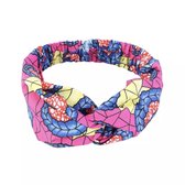 Haarband|Afrikaanse print|rose, blauw, geel