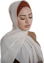 Onderkapje Model Parijs X Donker Bruin - Onderkapje met Open achterkant - Hijab