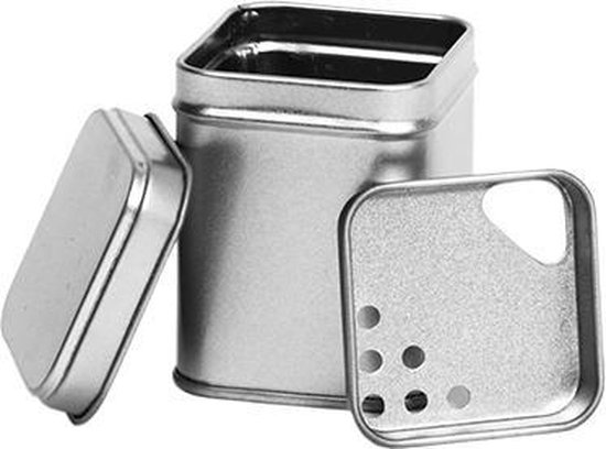 5-in-1 Kruidenstrooier, Camping Kruidenset Met Kruidenmolen, Roestvrijstalen Kruidenpotjes, Mini Pepermolen, Camping Kruidenstrooier voor Op Reis, Kamperen, Picknicken, Barbecueën, Keuken