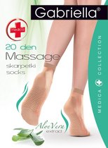 2 pack Gabriella massage effect pantysokken Medica 20 denier, blank, one size