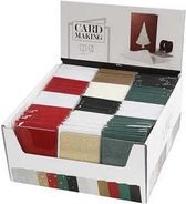 Kaarten en enveloppen, afmeting kaart 10,5x15 cm, afmeting envelop 11,5x16,5 cm, kleuren assorti, 120sets