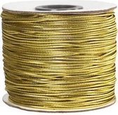 Elastisch koord, dikte 1 mm, goud, 100m