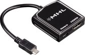 Hama MHL Adapter micro USB B HDMI, micro USB B Noir