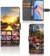 Bookcase OPPO Reno 4 Pro 5G Telefoon Hoesje Amsterdamse Grachten