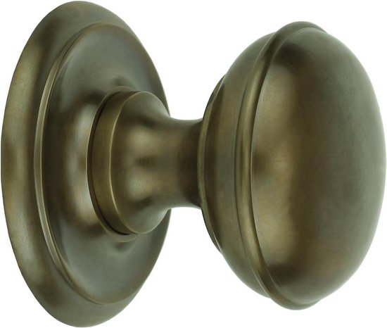 Deurknopje binnendeur buitendeur ouderwets brons messing Hettstedt - Ø 70 mm |