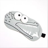 Slaapmasker/Oogmasker met Ijspak 3D Crocodile Grijs