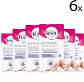 Veet Ontharingsstrips - Benen & Lichaam - Hypoallergene Minima - 40 stuks x6