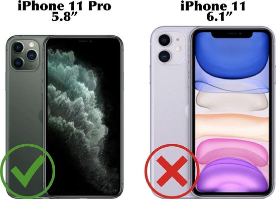 Bookcase Apple iPhone 11 Pro | Bleu | Porte-cartes | Étui portefeuille