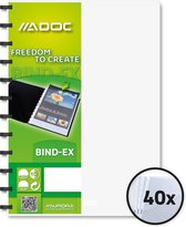 Adoc Bind-Ex A4 Standaard Showmap transparant 40 hoezen doos van 5