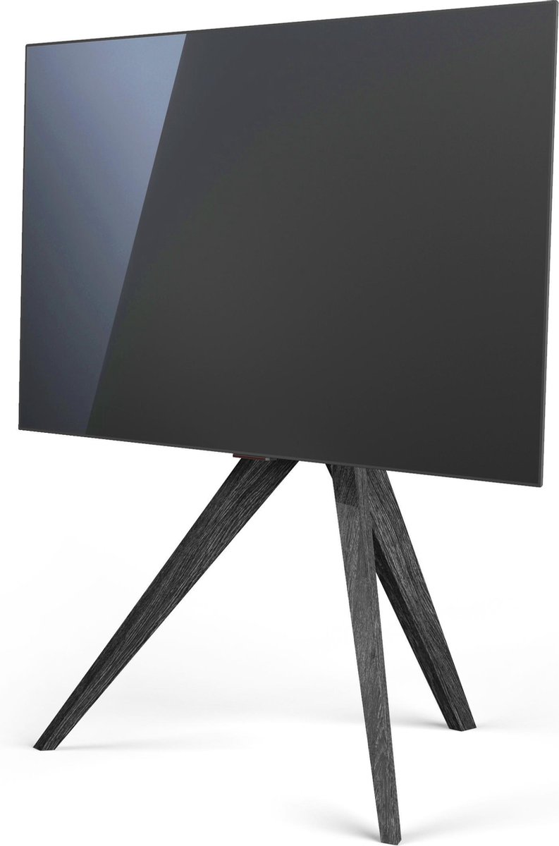 SPECTRAL AX30-ROB | houten tv-standaard eiken zwart gebeitst, tv-statief hout | geschikt voor 48" - 65” inch televisies
