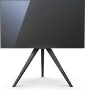 SPECTRAL AX30-ROB | houten tv-standaard eiken zwart gebeitst, tv-statief hout | geschikt voor 48" - 65” inch televisies
