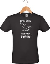 Mijncadeautje Heren T-shirt wit maat XXL Opzij opzij naar mijn duiven