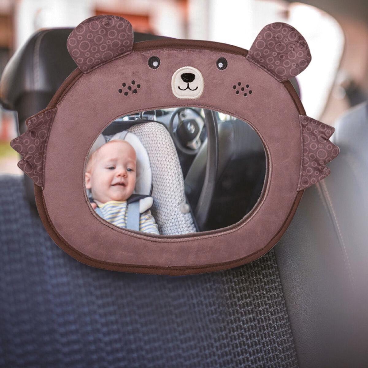 FreeOn Achterbank spiegel voor Baby & Kind - Pluche dieren autospiegel -  Vos