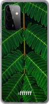 6F hoesje - geschikt voor Samsung Galaxy A72 -  Transparant TPU Case - Symmetric Plants #ffffff